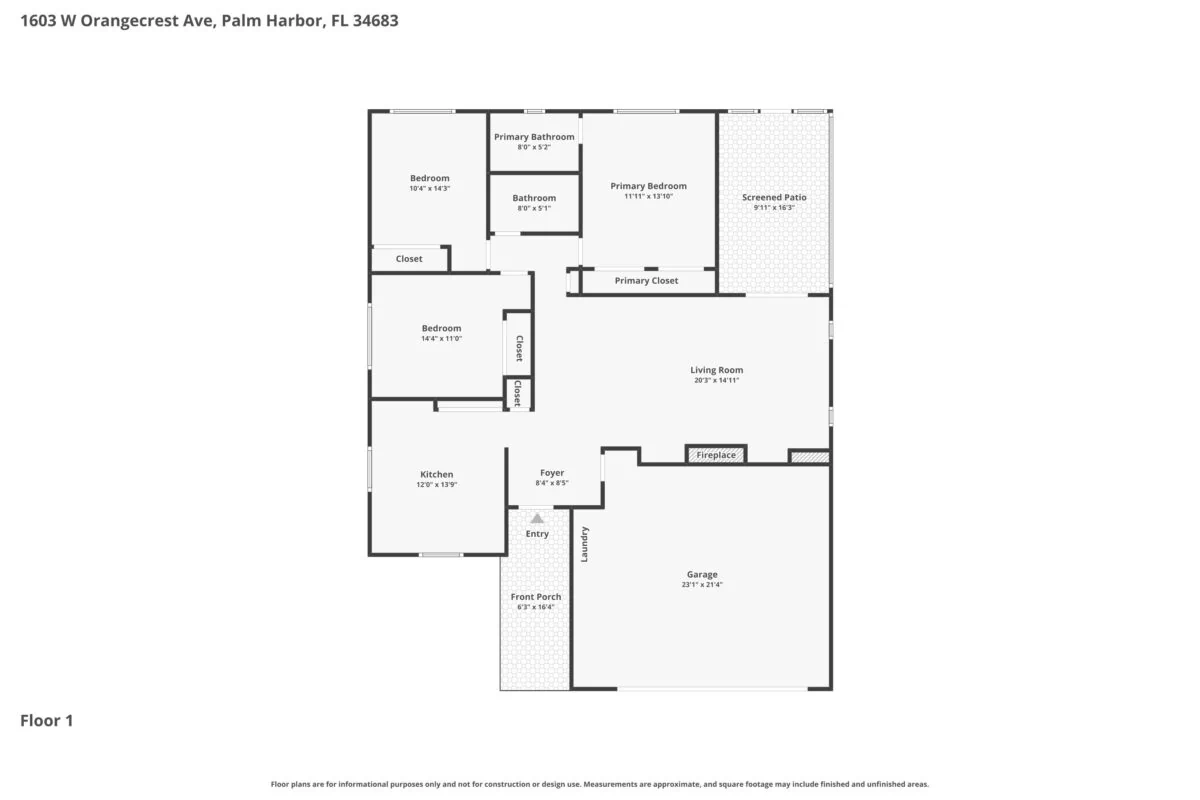 Real estate photography — 1603 W Orangecrest Ave, Palm Harbor, FL, 34683 | 4D Productions